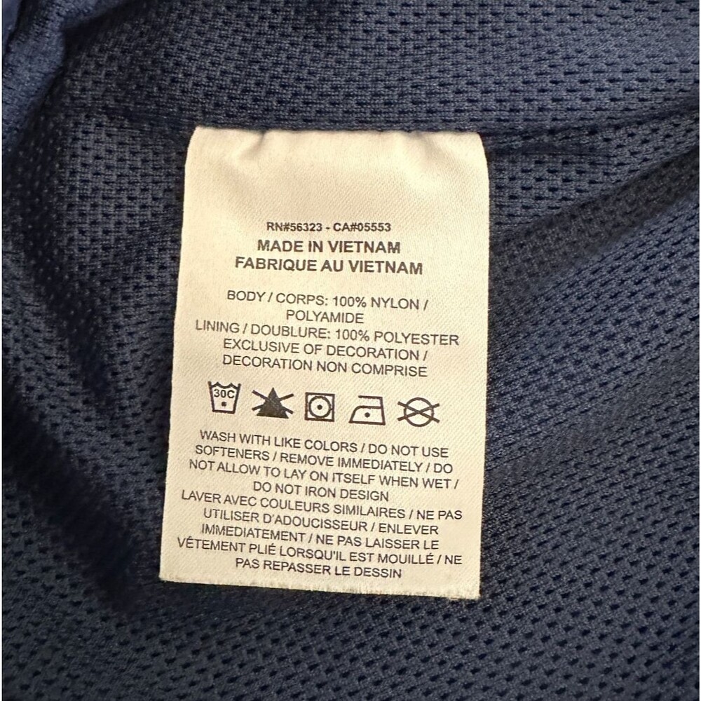Vintage Niki SB Windbreaker Track Pants Mens Medium Navy Blue Mesh Lined Y2K - Picture 13 of 13